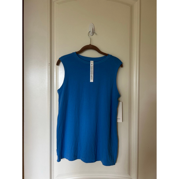 Women's Lululemon All Yours Organic Cotton Tank Top Small Pool Blue - Picture 2 of 7